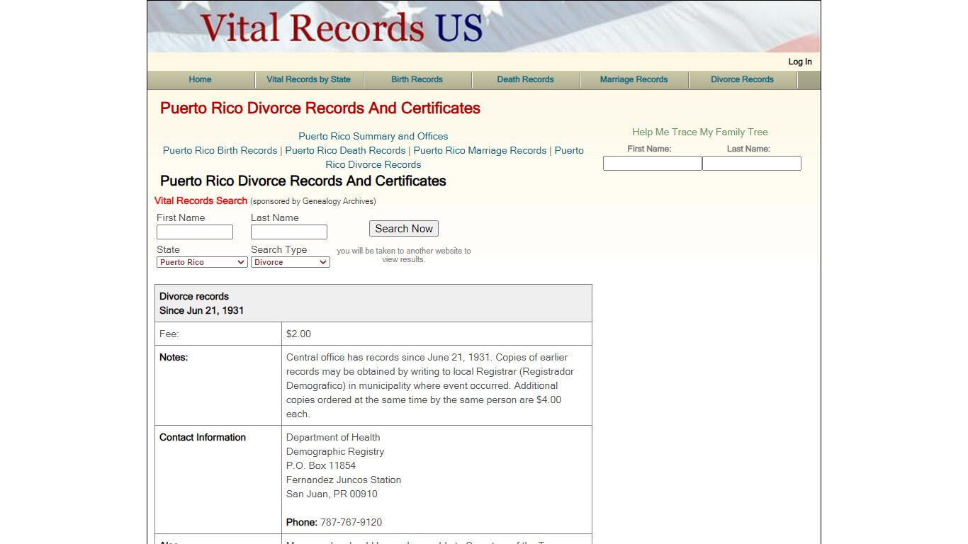 Puerto Rico divorce records and certificates - Vital Records US